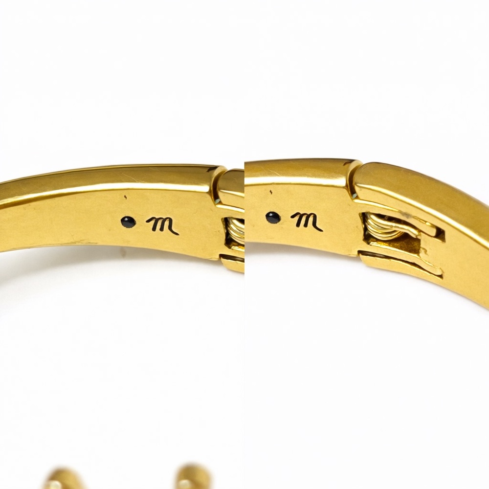 ✨ Anthropologie x Madewell Brushed Gold Bangle Bracelet Set (3-Piece) ✨ - Picture 3 of 4